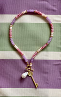 Perlenkette mit Schlüssel und barocke Perle